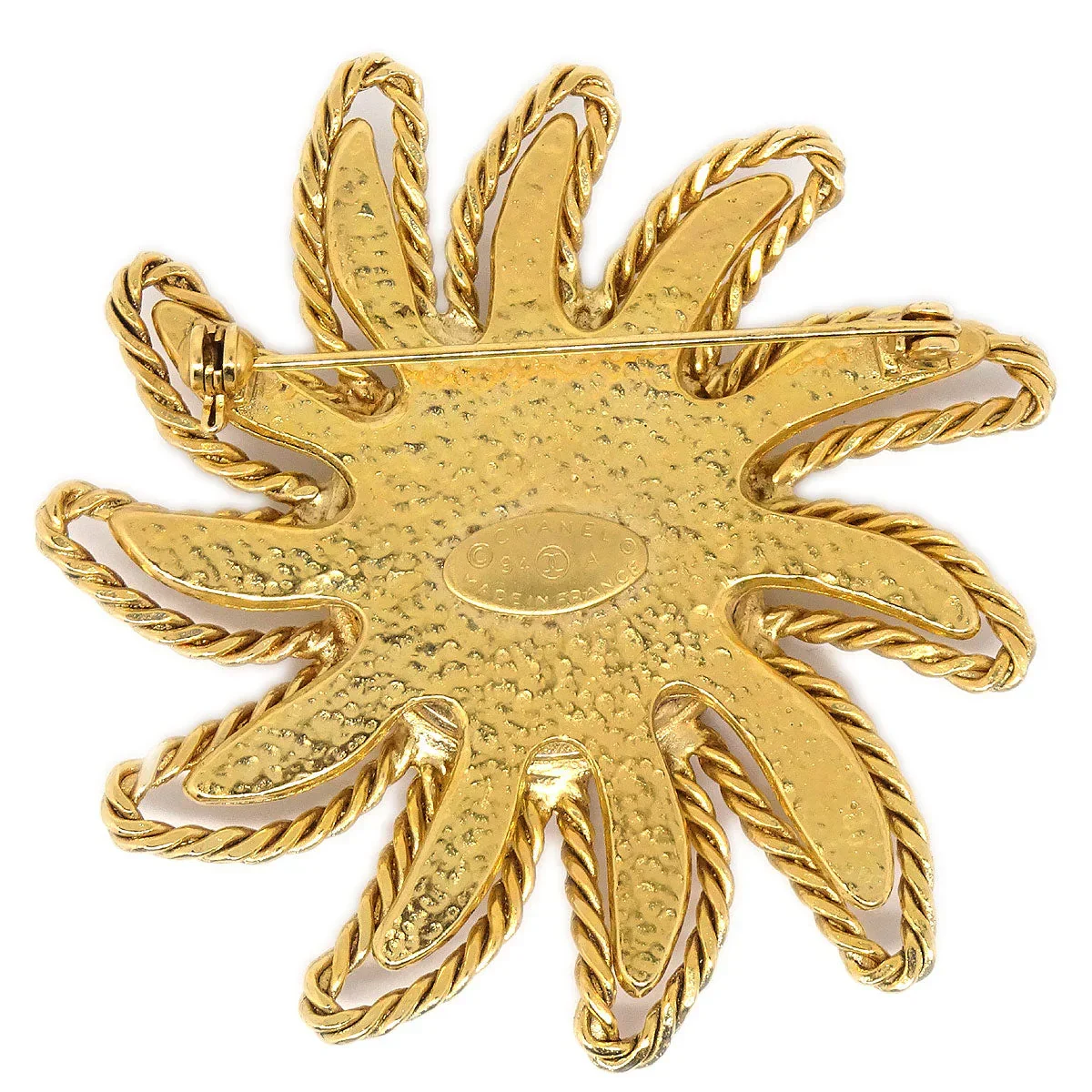 Chanel Sun Brooch Gold 94A - Image 2