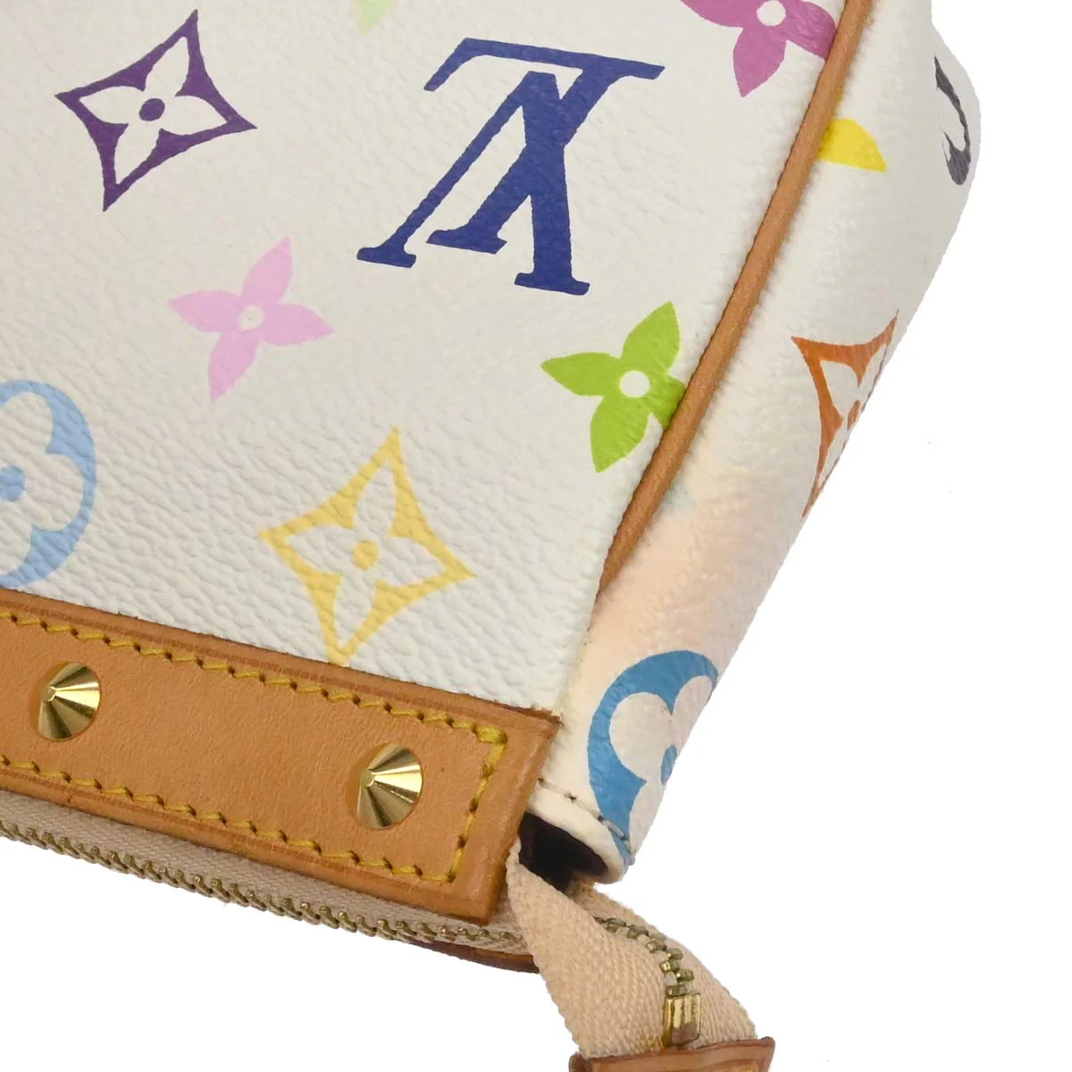Louis Vuitton White Multicolor Pochette Accessoires M92649 - Image 10