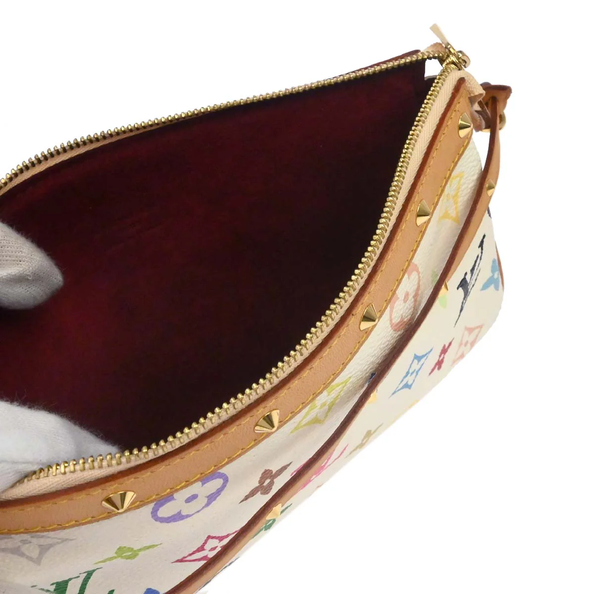 Louis Vuitton White Multicolor Pochette Accessoires M92649 - Image 14
