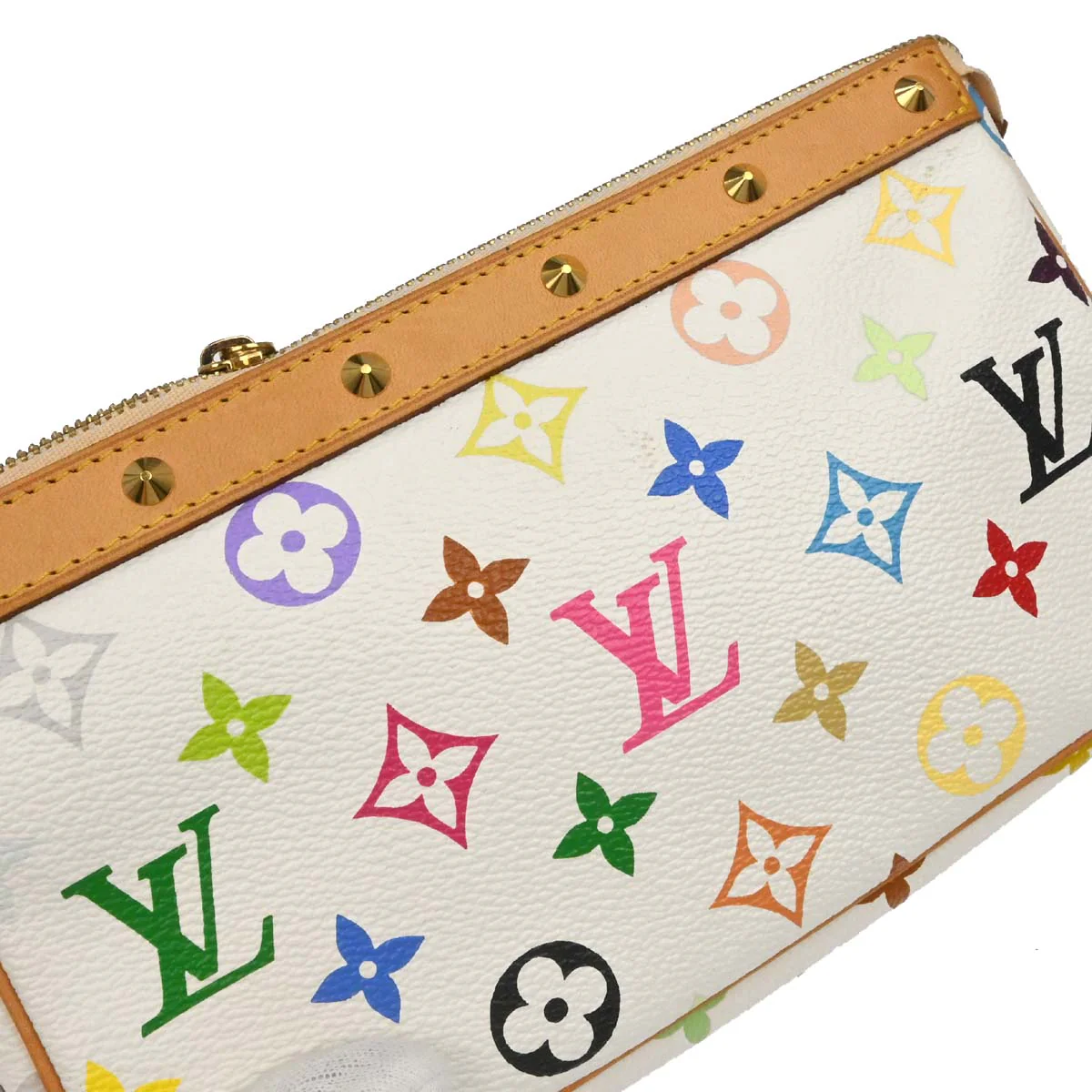 Louis Vuitton White Multicolor Pochette Accessoires M92649 - Image 3