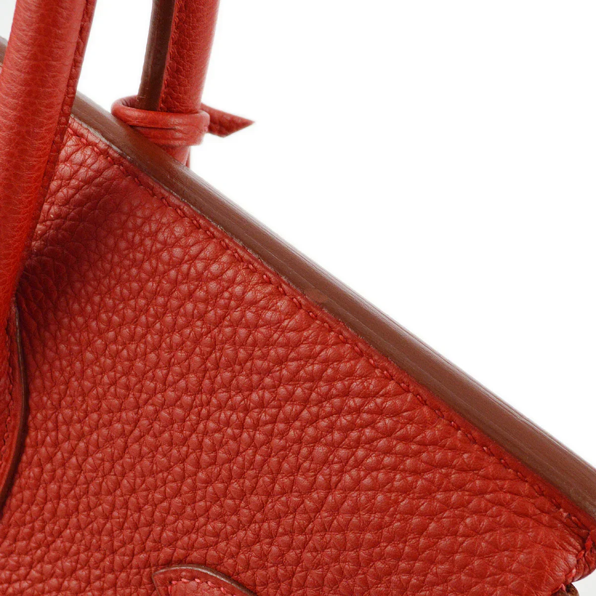Hermes 2003 Vibrato Togo Red Birkin 35 Handbag - Image 10