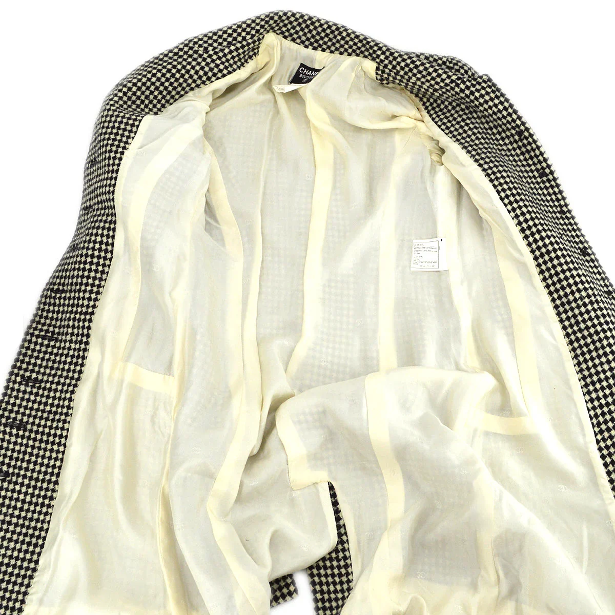 Chanel Coat Black White 96A #36 - Image 3