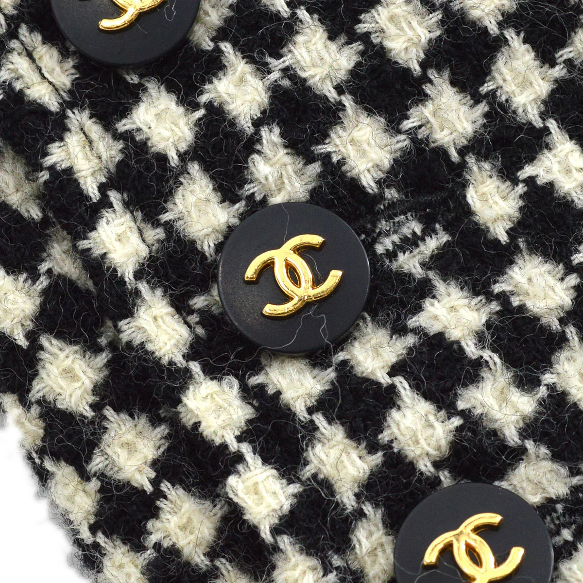 Chanel Coat Black White 96A #36 - Image 4