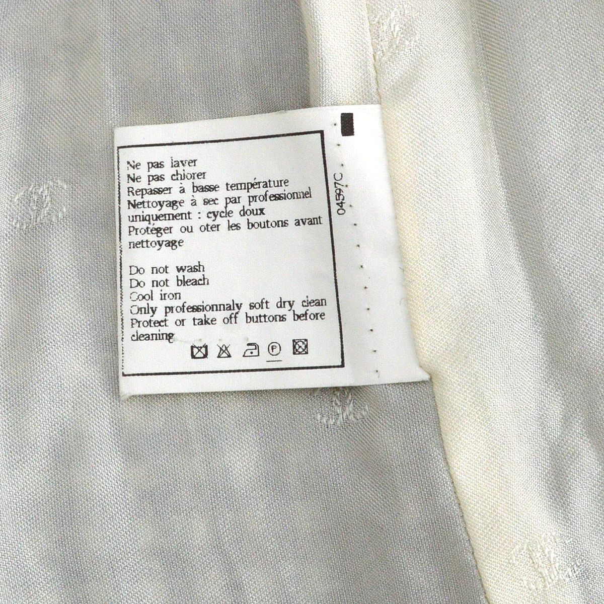 Chanel Coat Black White 96A #36 - Image 8
