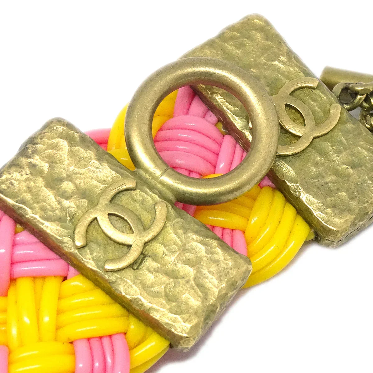 Chanel Choker Pink Yellow 94P - Image 4