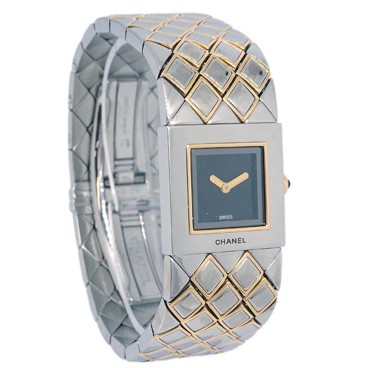 Chanel Matelasse Quartz Watch SS 18KYG - Image 2