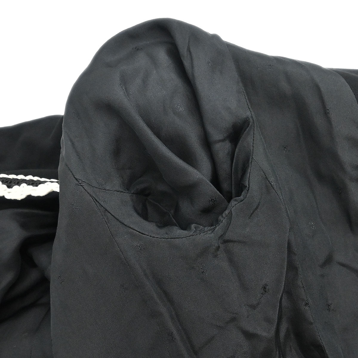 Chanel 1987 Single Breasted Jacket Black #38 - Image 9