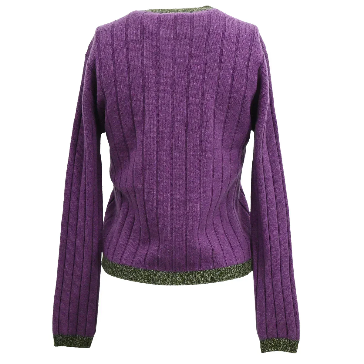 Chanel 1997 Cardigan Purple #38 - Image 2