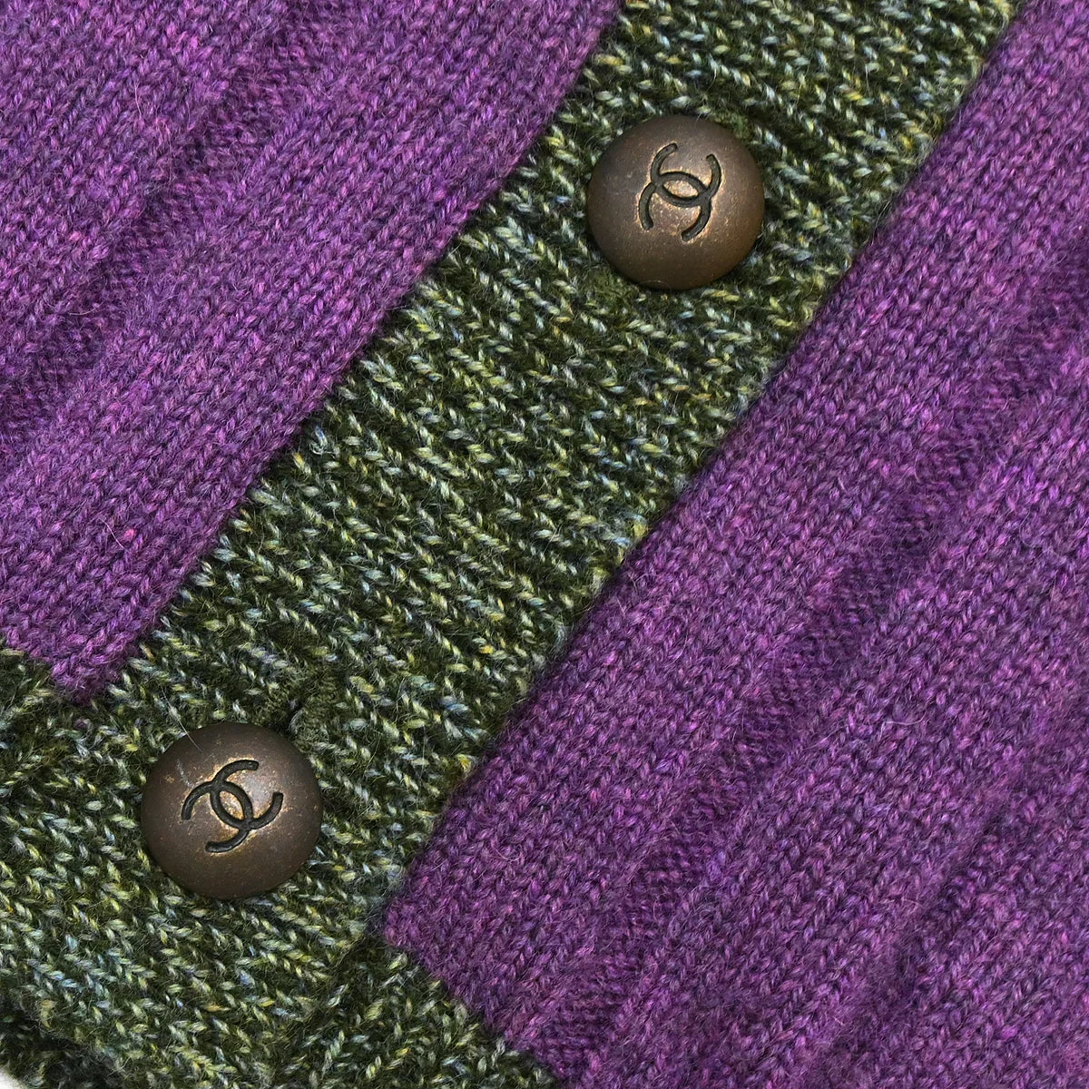 Chanel 1997 Cardigan Purple #38 - Image 4