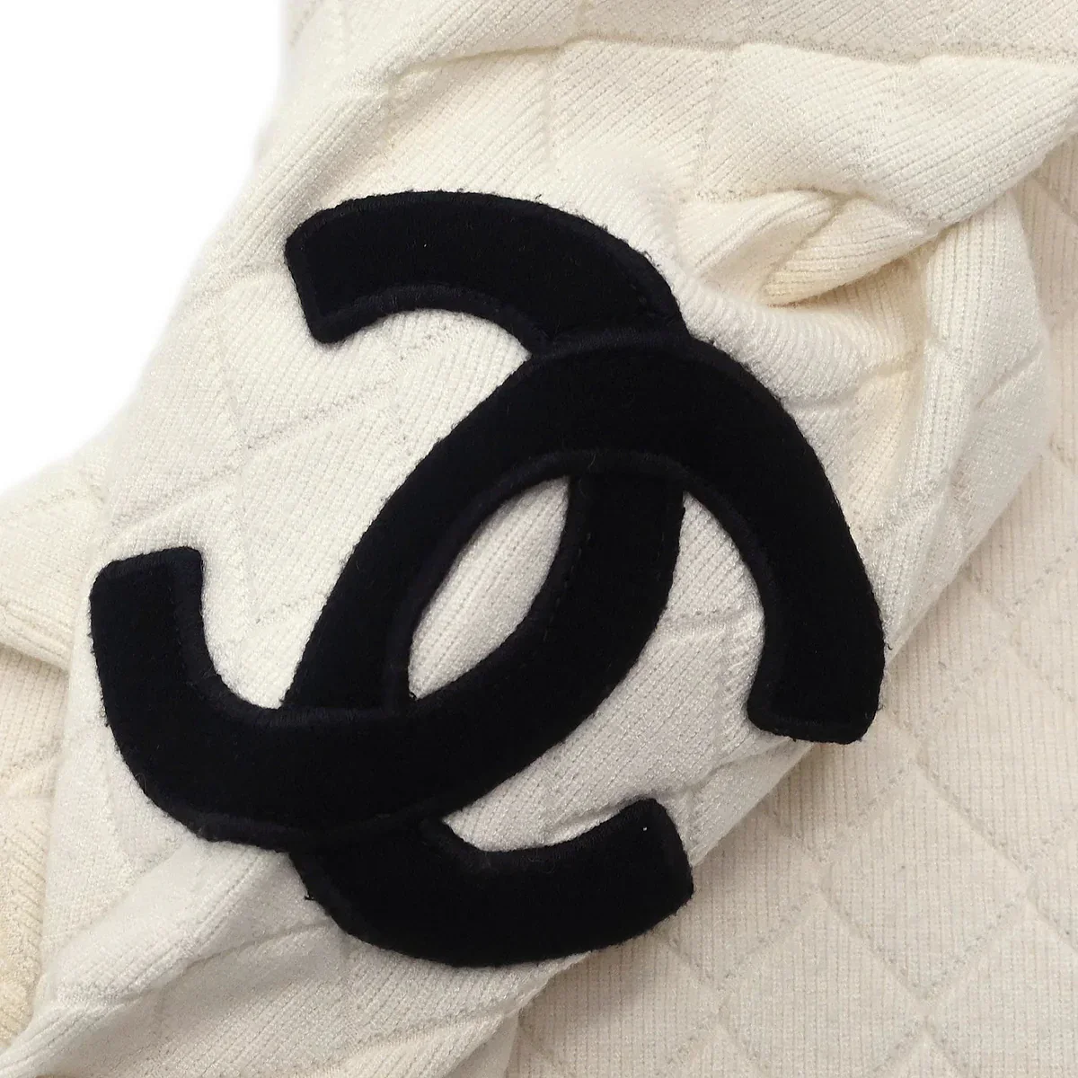 Chanel 2005 Sweater Knit Top White #38 - Image 4