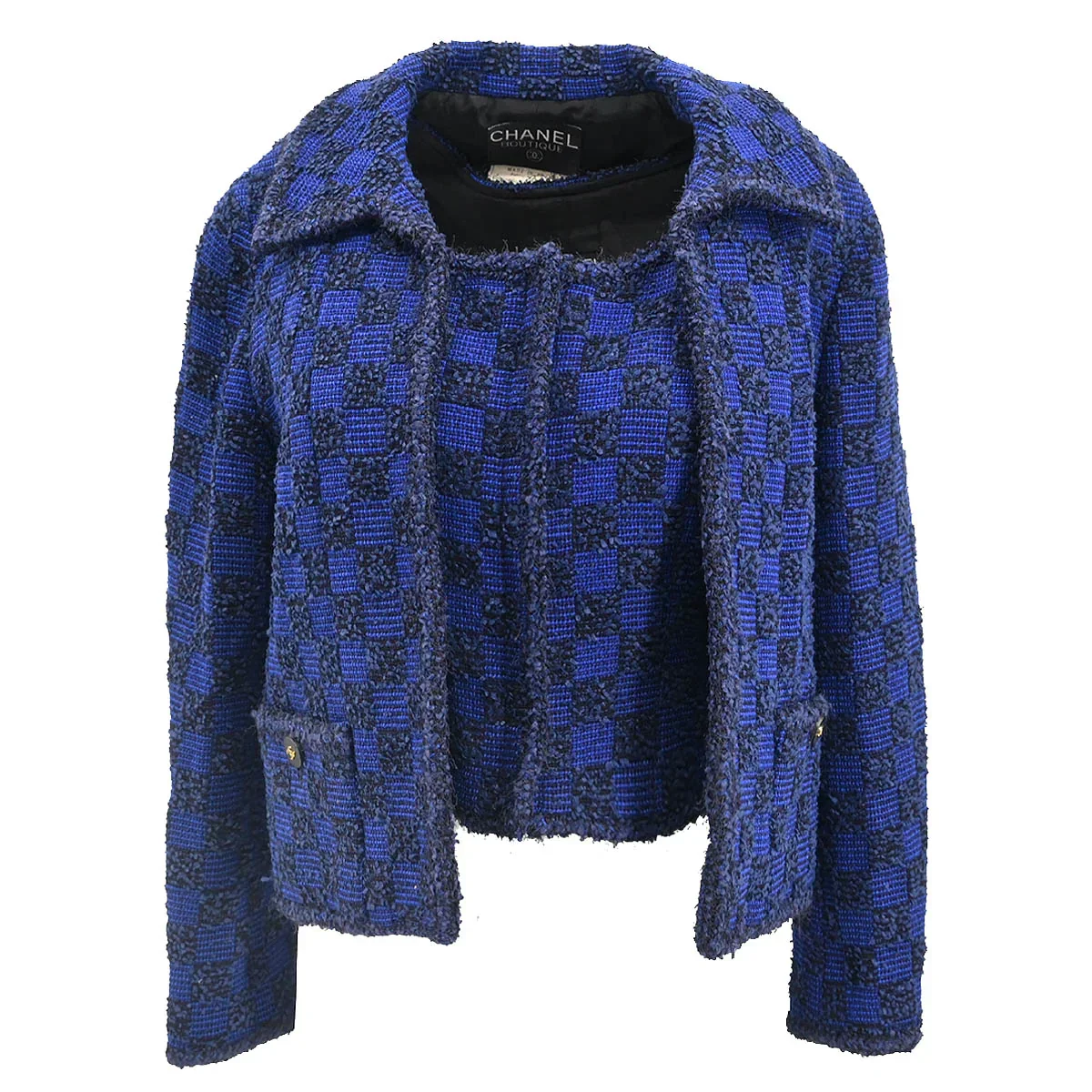 Chanel 1994 Set Jacket Top Blue #40