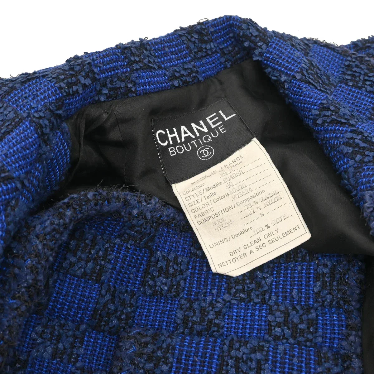 Chanel 1994 Set Jacket Top Blue #40 - Image 7
