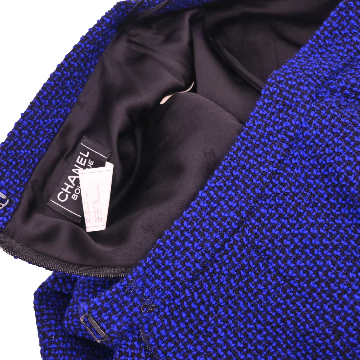 Chanel 1995 Skirt Suit Jacket Navy #40 - Image 10