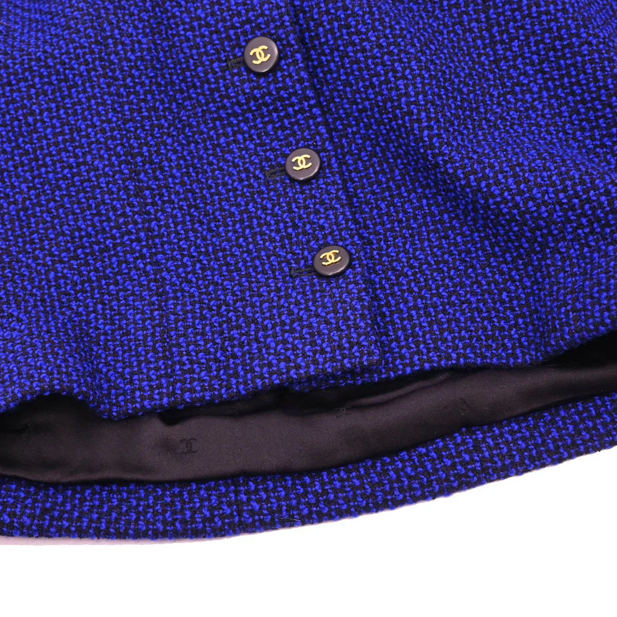 Chanel 1995 Skirt Suit Jacket Navy #40 - Image 11