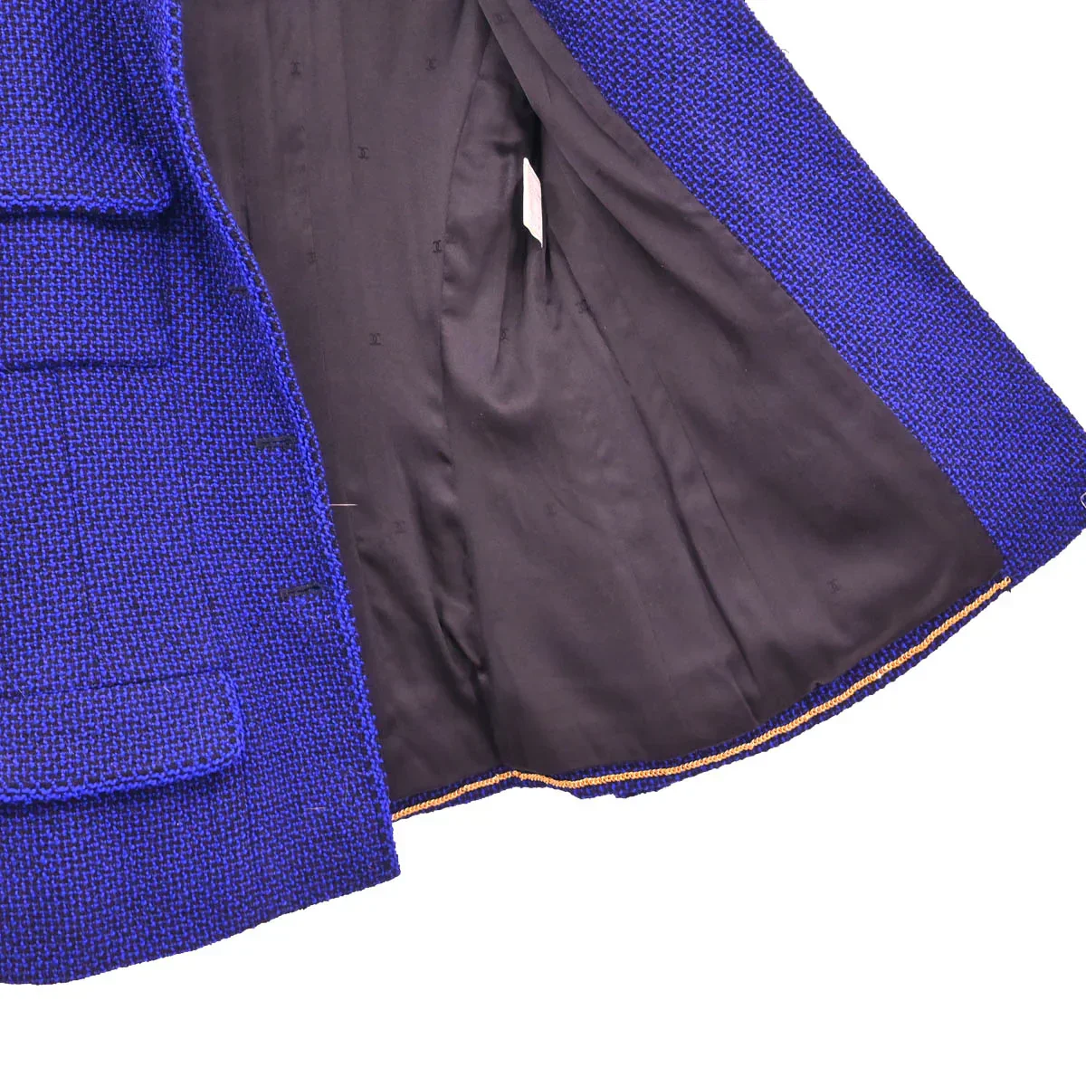 Chanel 1995 Skirt Suit Jacket Navy #40 - Image 3