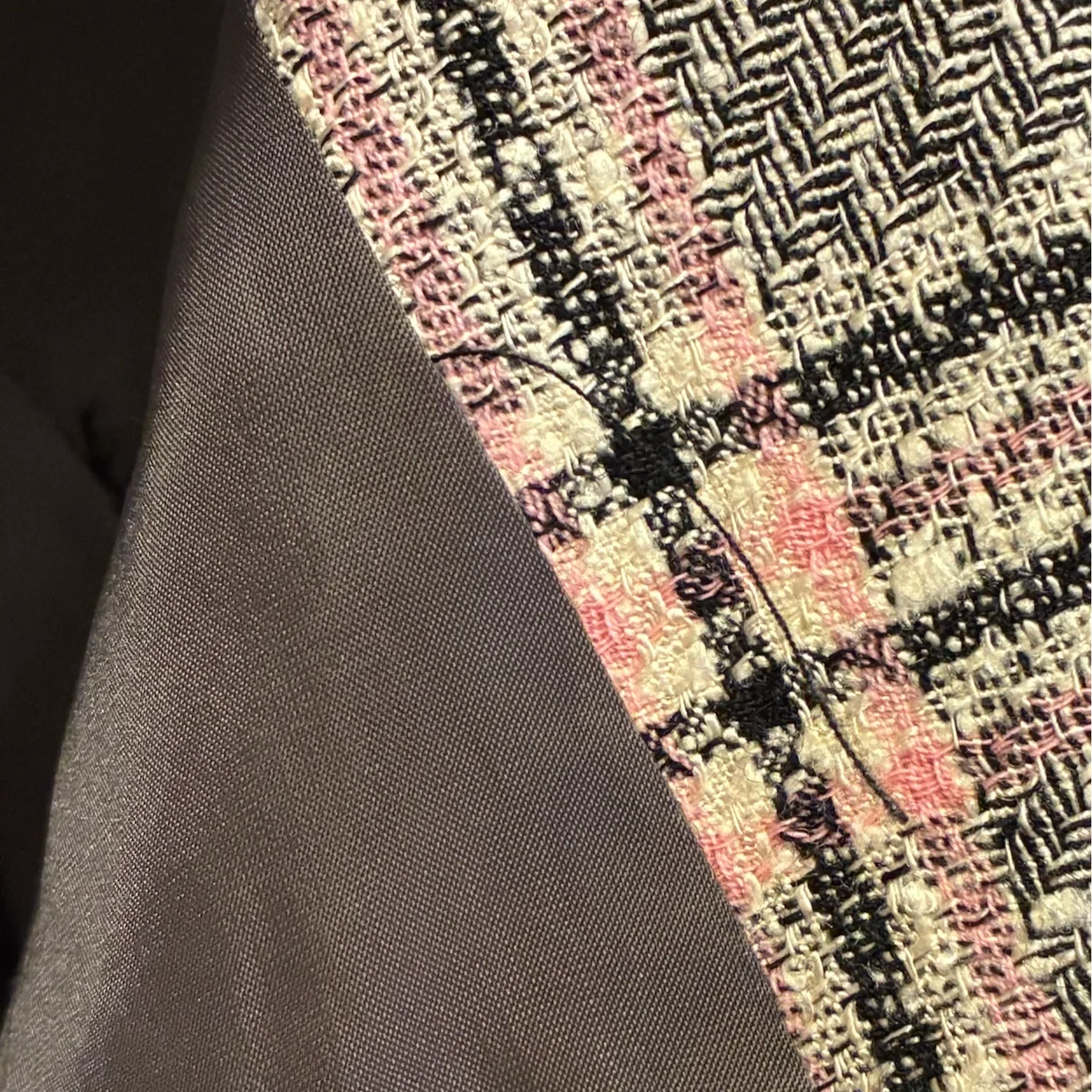 Celine Setup Suit Jacket Skirt Gray #40 - Image 11