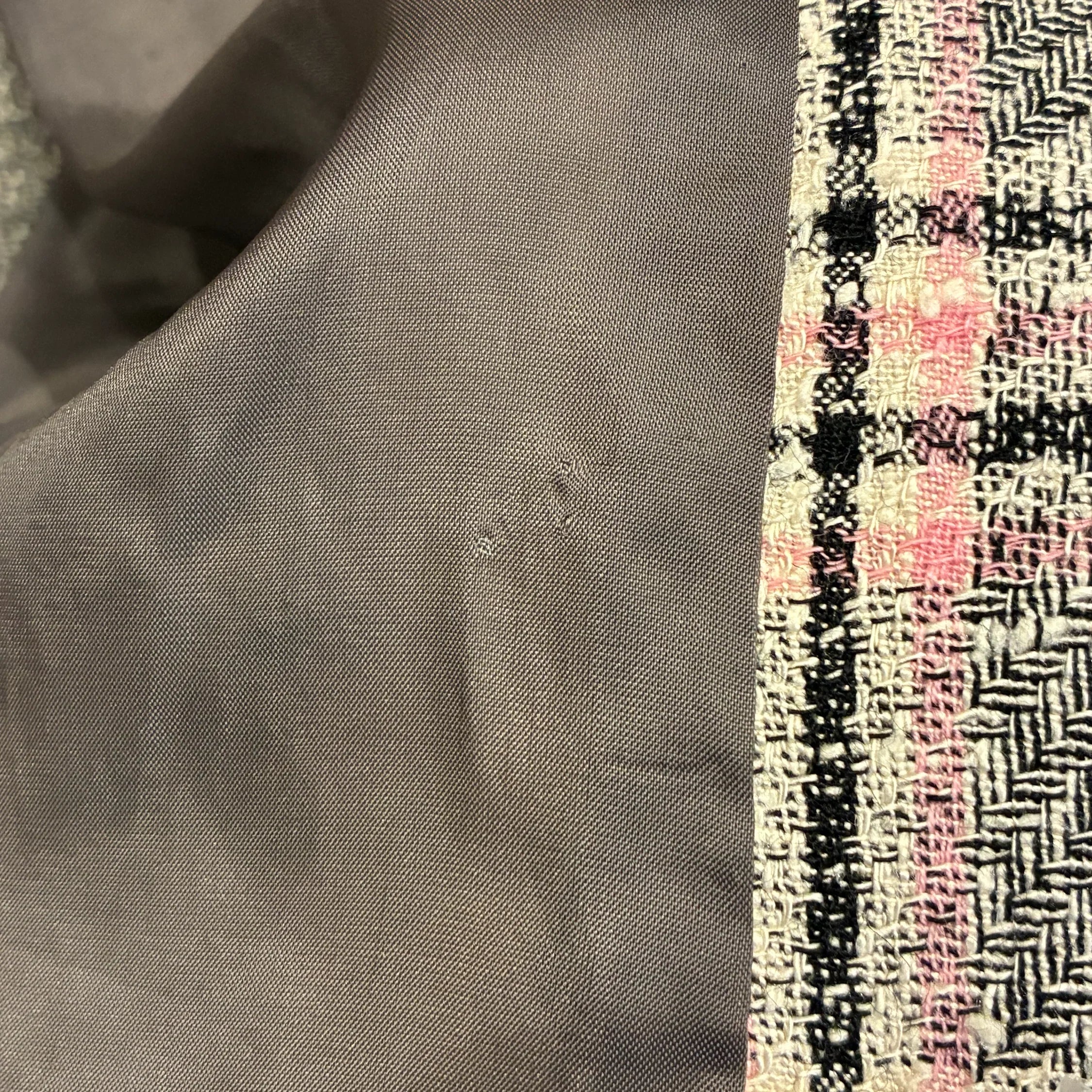 Celine Setup Suit Jacket Skirt Gray #40 - Image 12