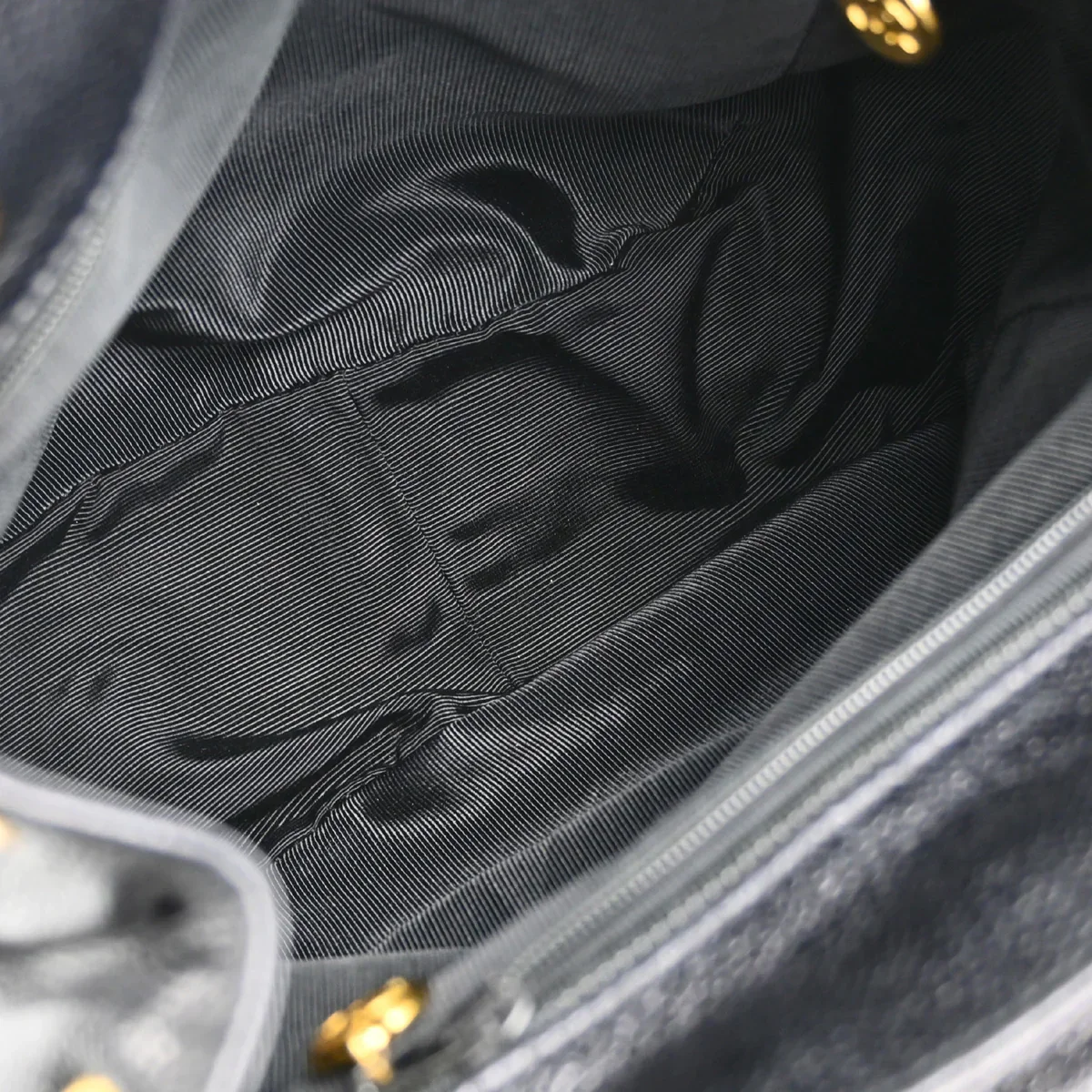 Chanel 1996-1997 Black Caviar Triple CC Backpack - Image 10