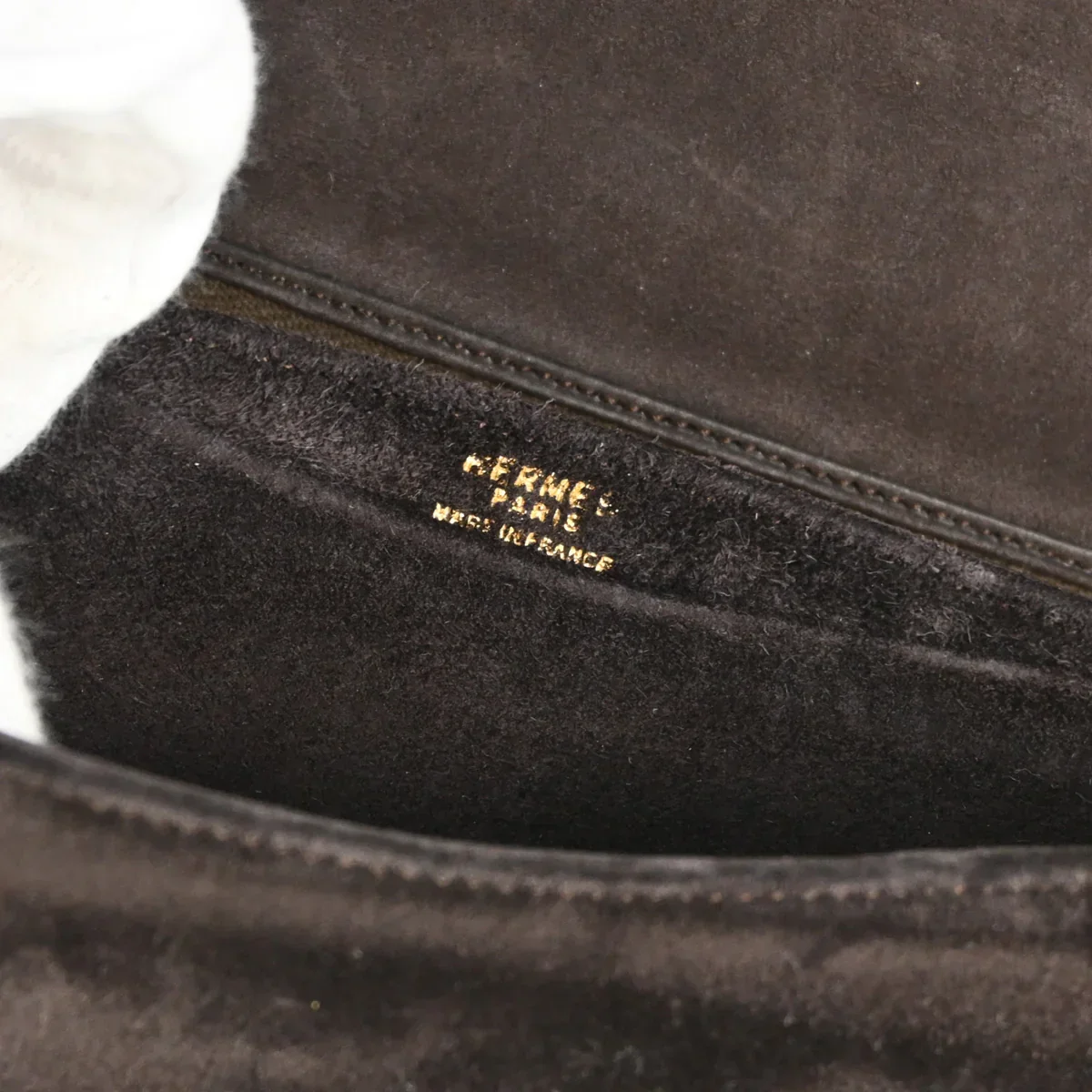 Hermes 1979 Brown Suede Alcazar Shoulder Bag - Image 3