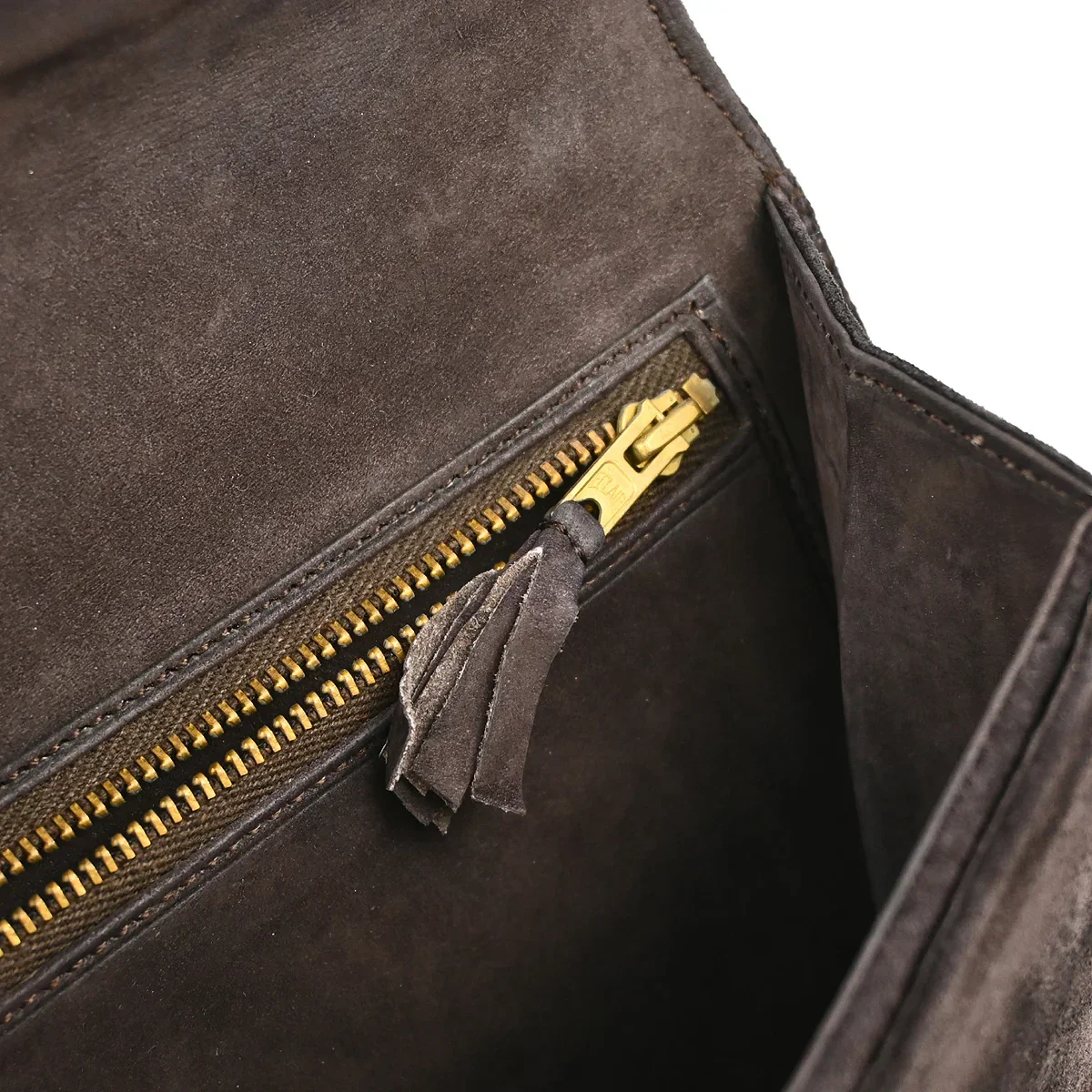 Hermes 1979 Brown Suede Alcazar Shoulder Bag - Image 9