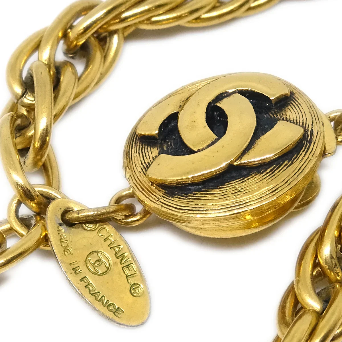 Chanel Chain Necklace Gold 3639 - Image 2