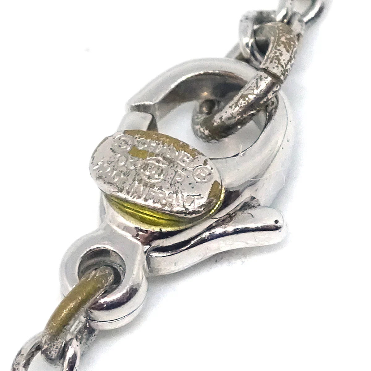 Chanel CC Chain Necklace Pendant Silver 03P - Image 4