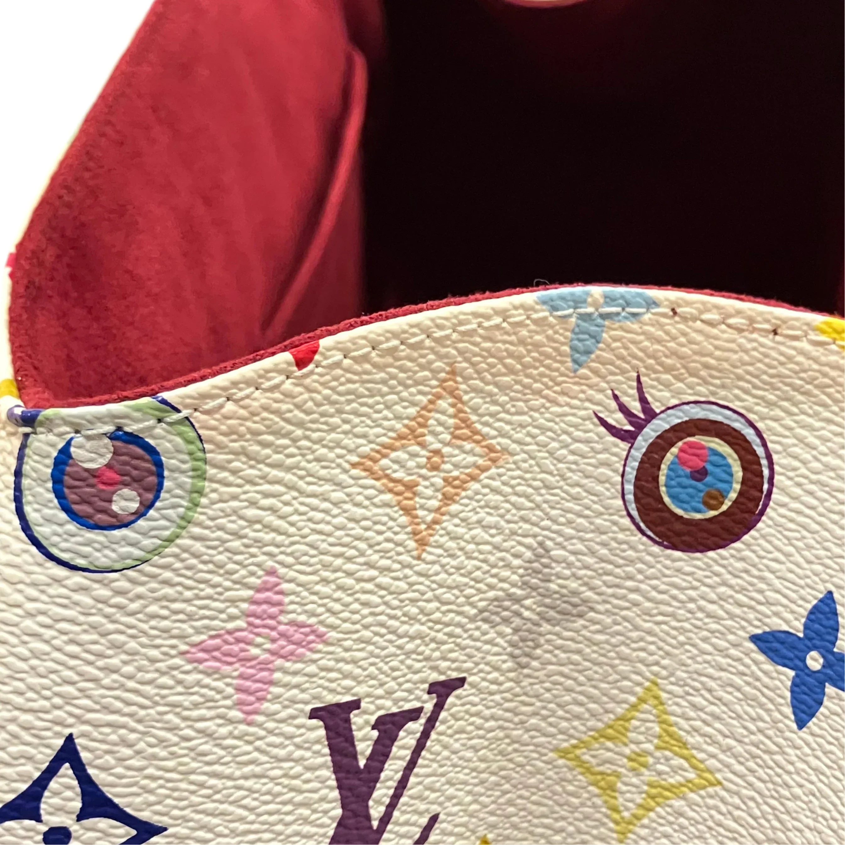 Louis Vuitton 2003 White Eye Love Monogram Sac Retro GM Handbag M92053 - Image 13