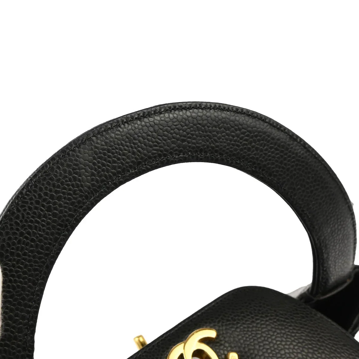 Chanel 1997-1999 Black Caviar Handbag - Image 7