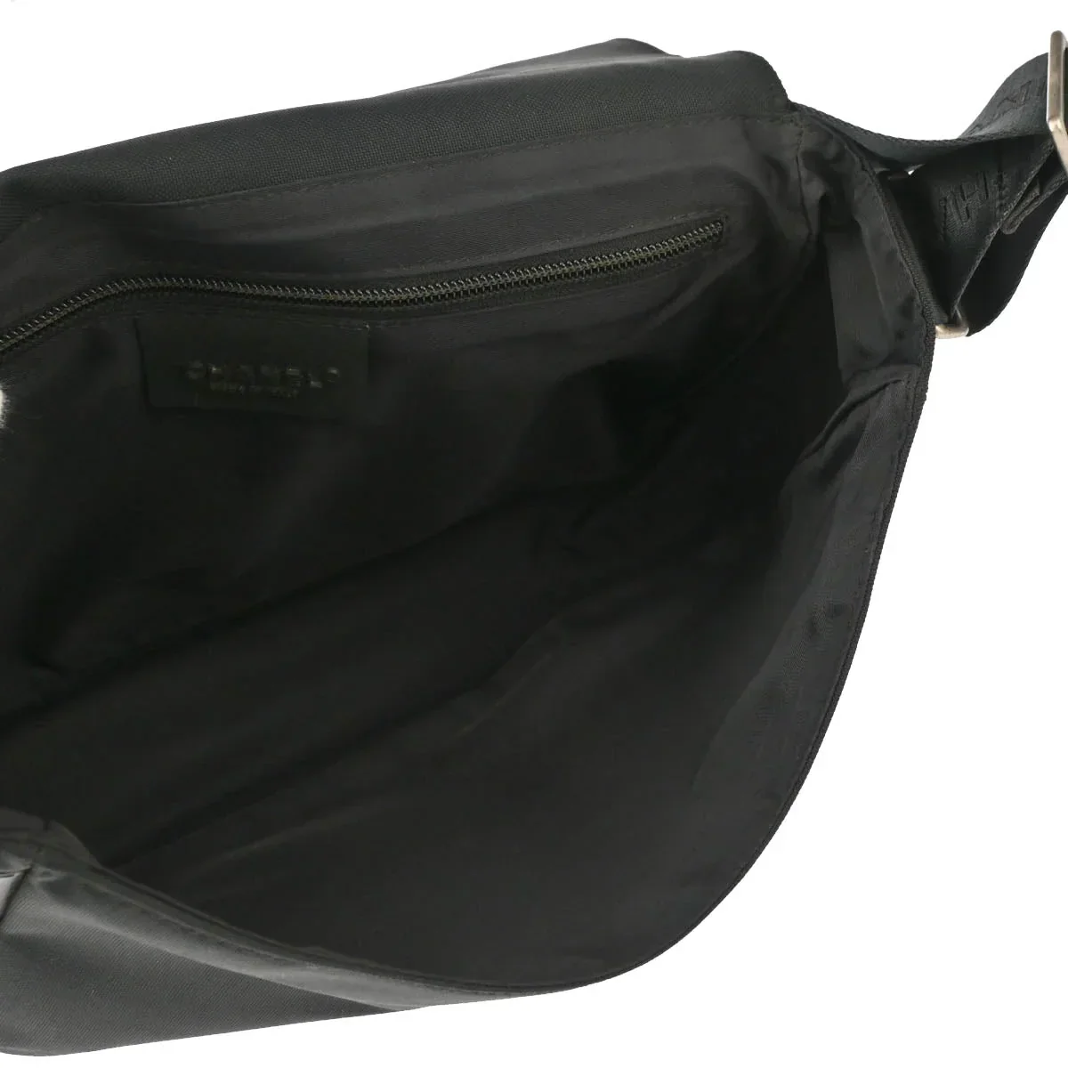 Chanel 2004-2005 Black Felt Nylon Sport Line 2way Shoulder Handbag - Image 4