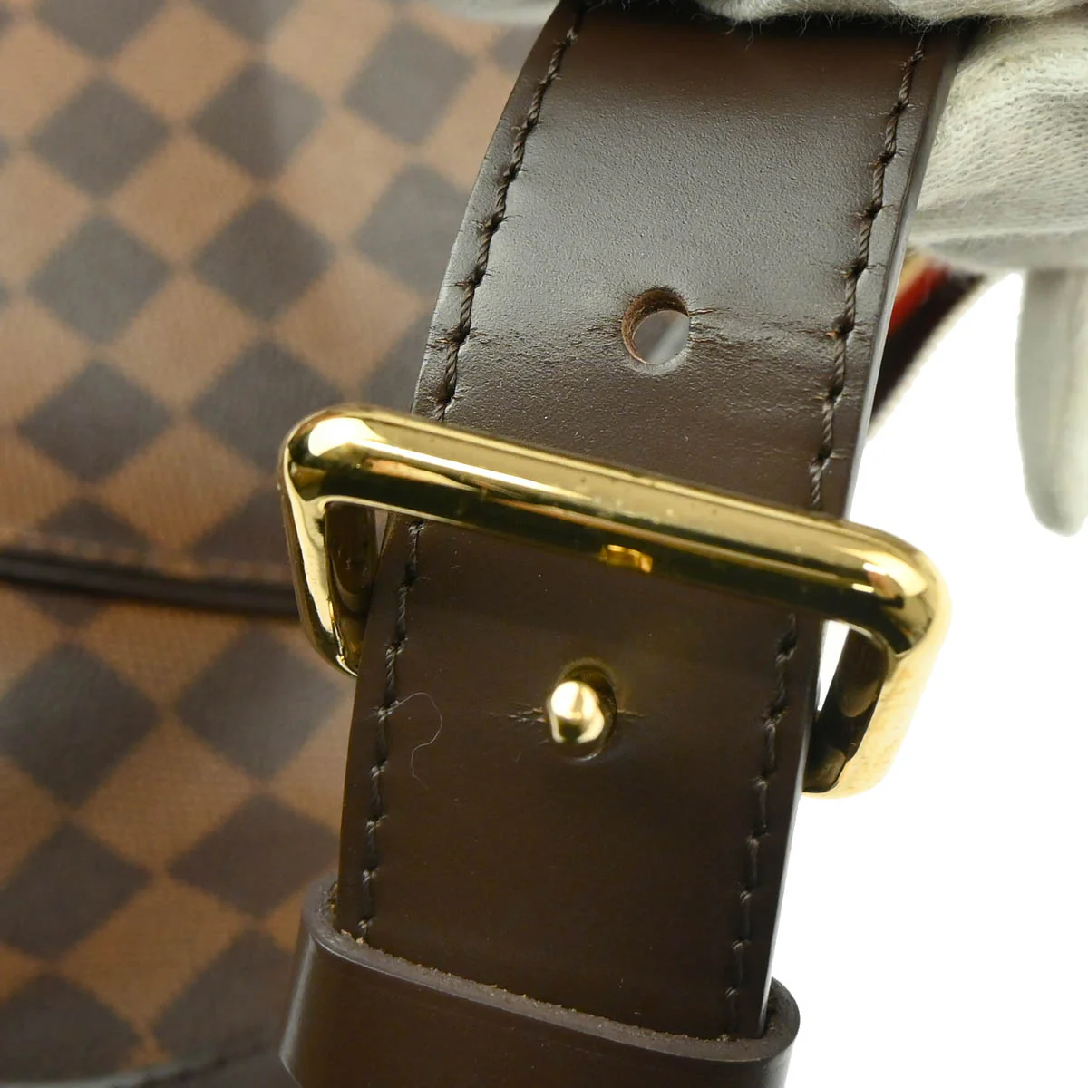 Louis Vuitton 2010 Damier Thames GM Hobo Shoulder Bag N48181 - Image 9