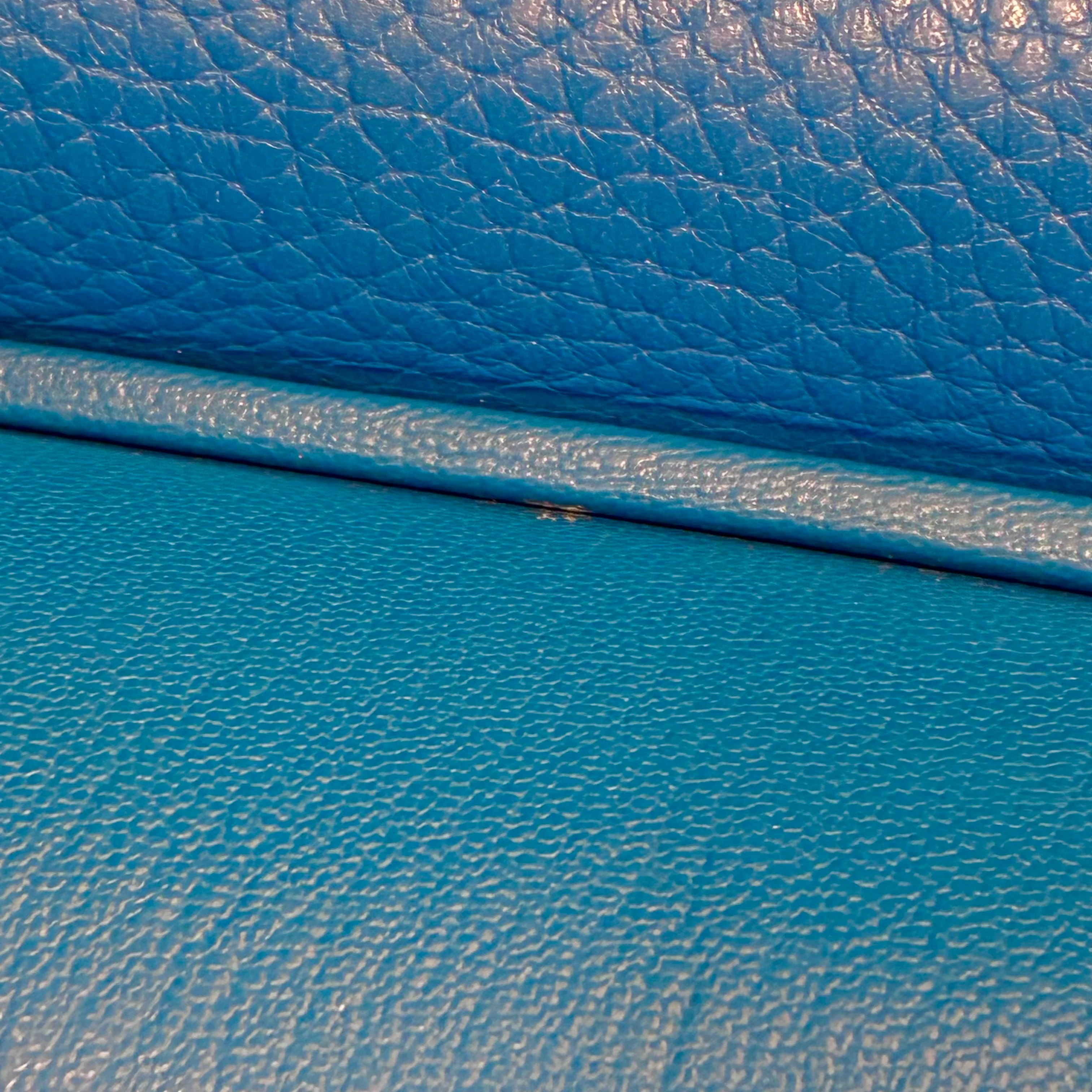 Hermes 2013 Blue Taurillon Clemence Jypsiere 34 Shoulder Bag - Image 11