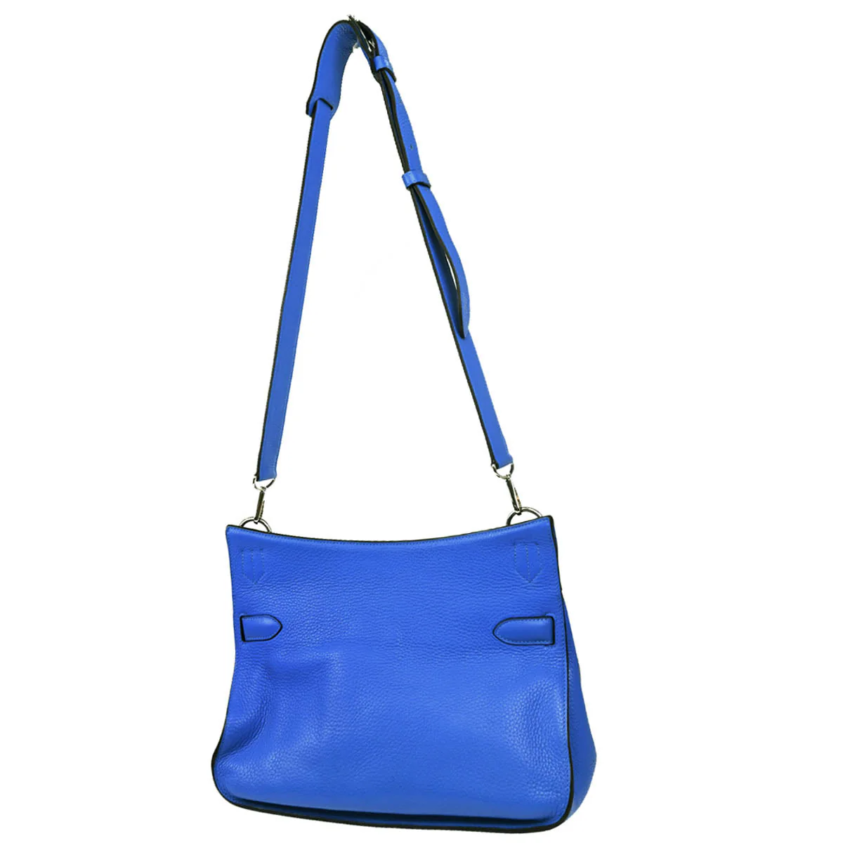 Hermes 2013 Blue Taurillon Clemence Jypsiere 34 Shoulder Bag - Image 2