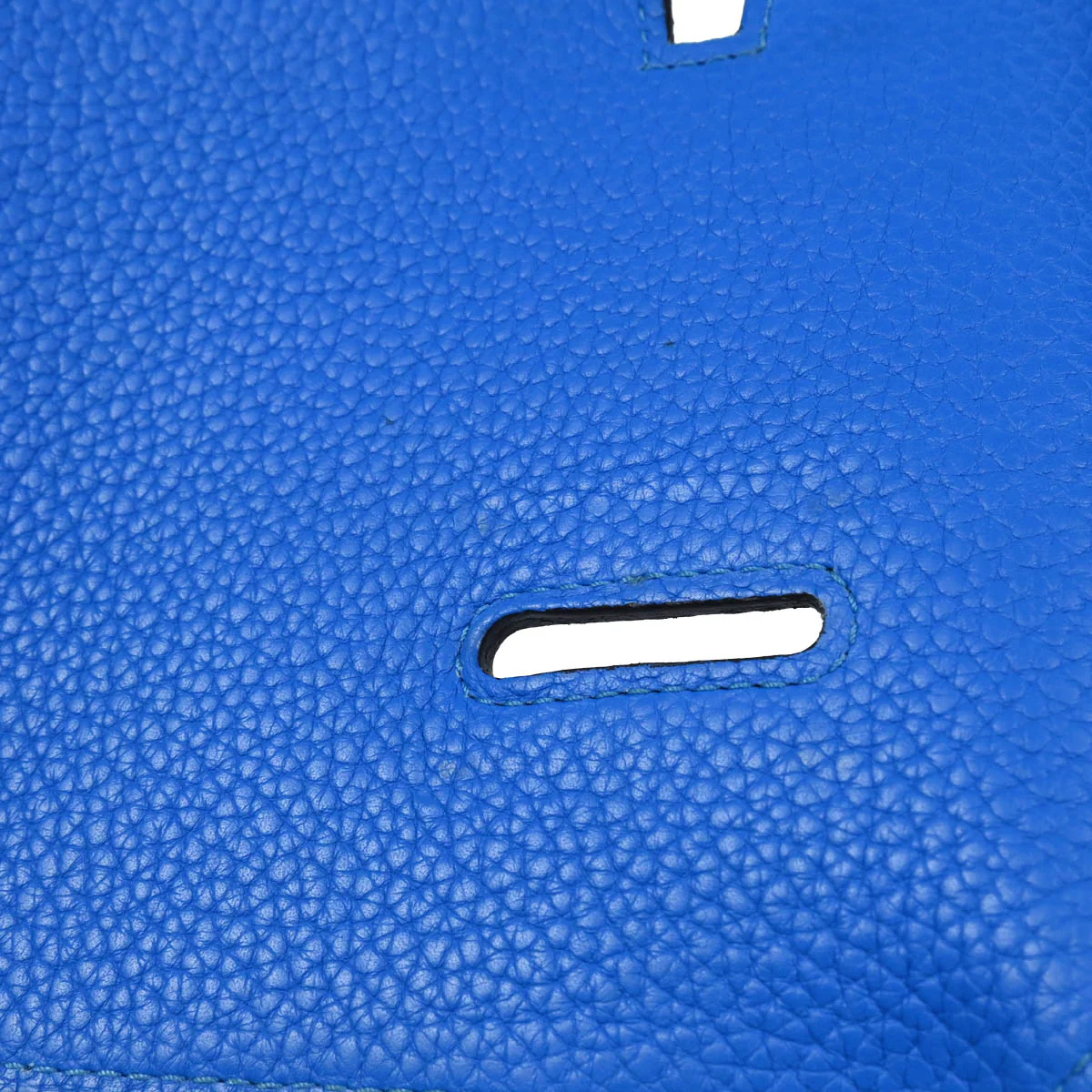 Hermes 2013 Blue Taurillon Clemence Jypsiere 34 Shoulder Bag - Image 8