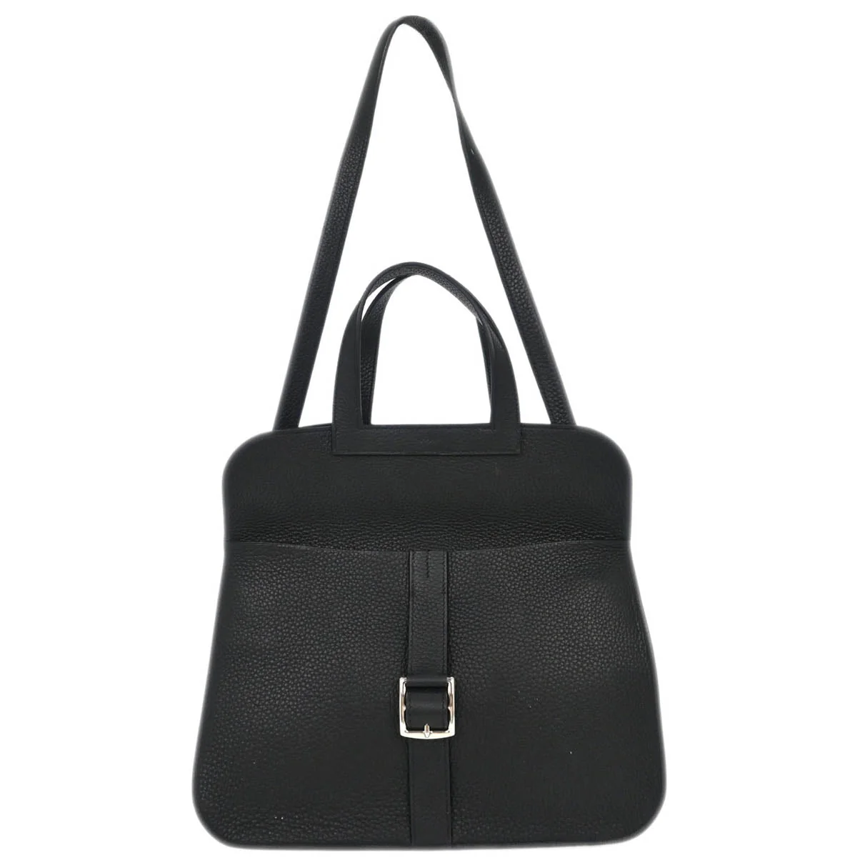 Hermes Black Taurillon Clemence Halzan 31 2way Shoulder Tote Bag - Image 2