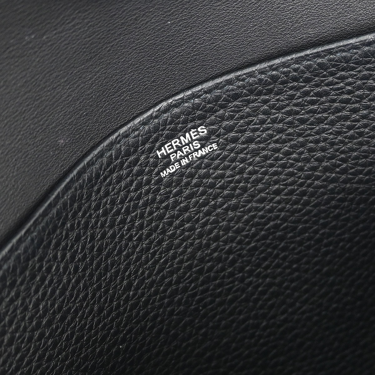 Hermes Black Taurillon Clemence Halzan 31 2way Shoulder Tote Bag - Image 9