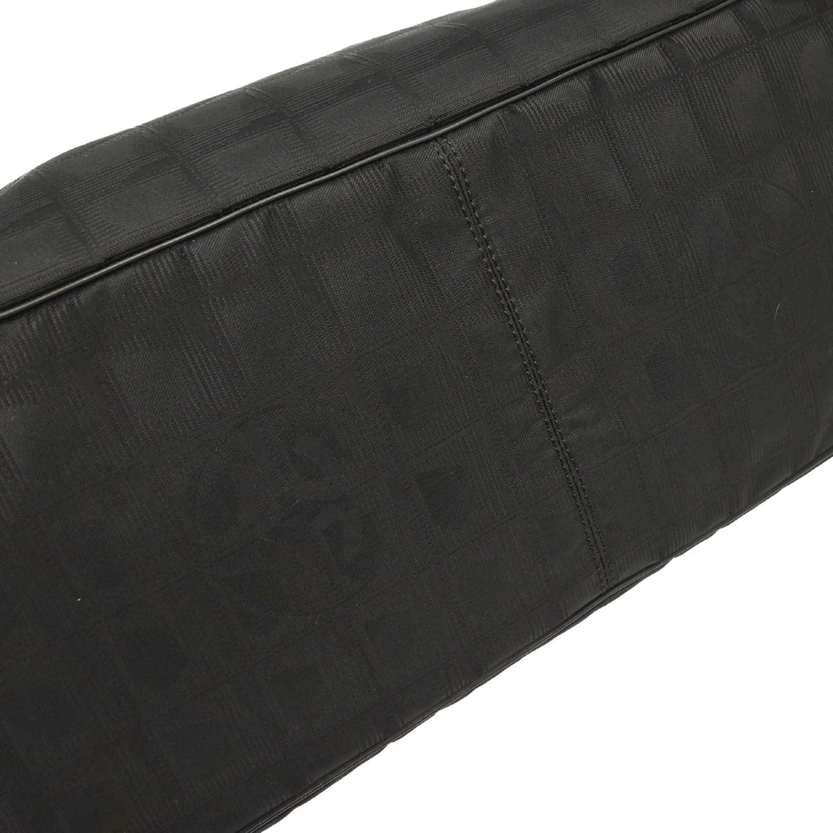 Chanel Black Jacquard Nylon New Travel Line Tote Handbag - Image 4