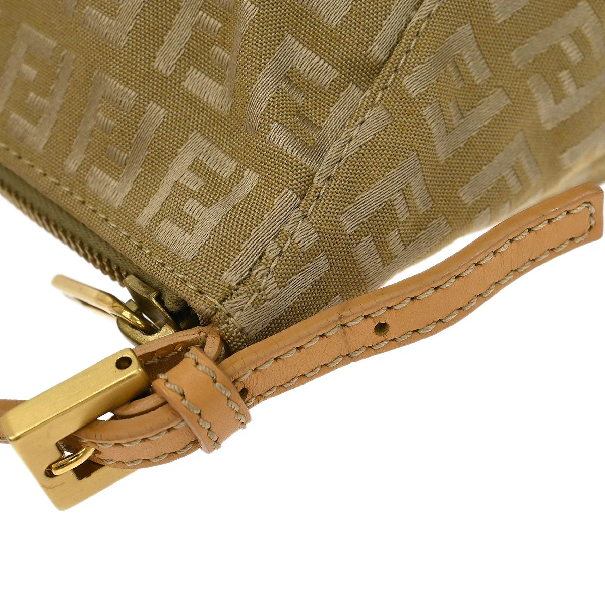Fendi Gold Zucchino Handbag - Image 4