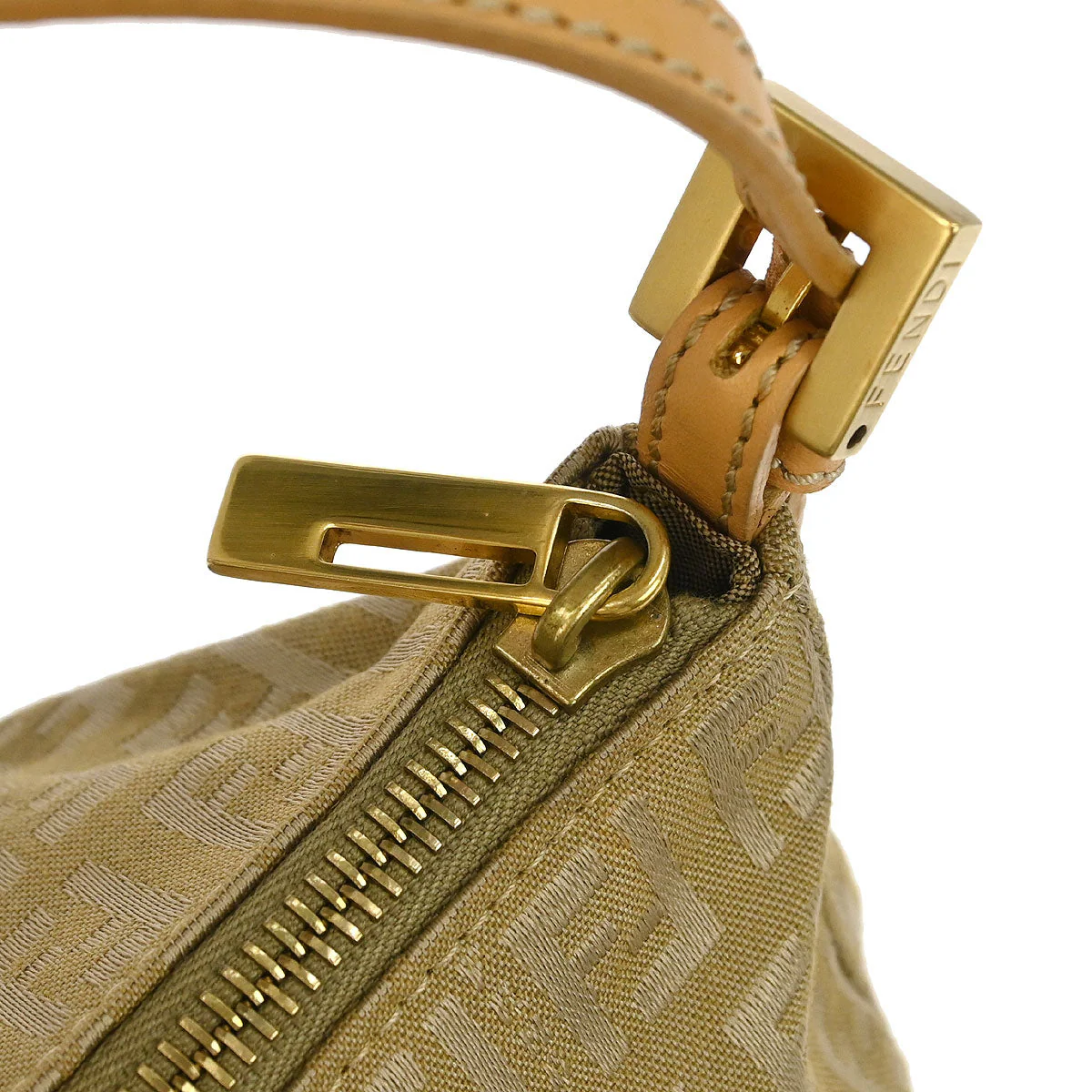 Fendi Gold Zucchino Handbag - Image 6