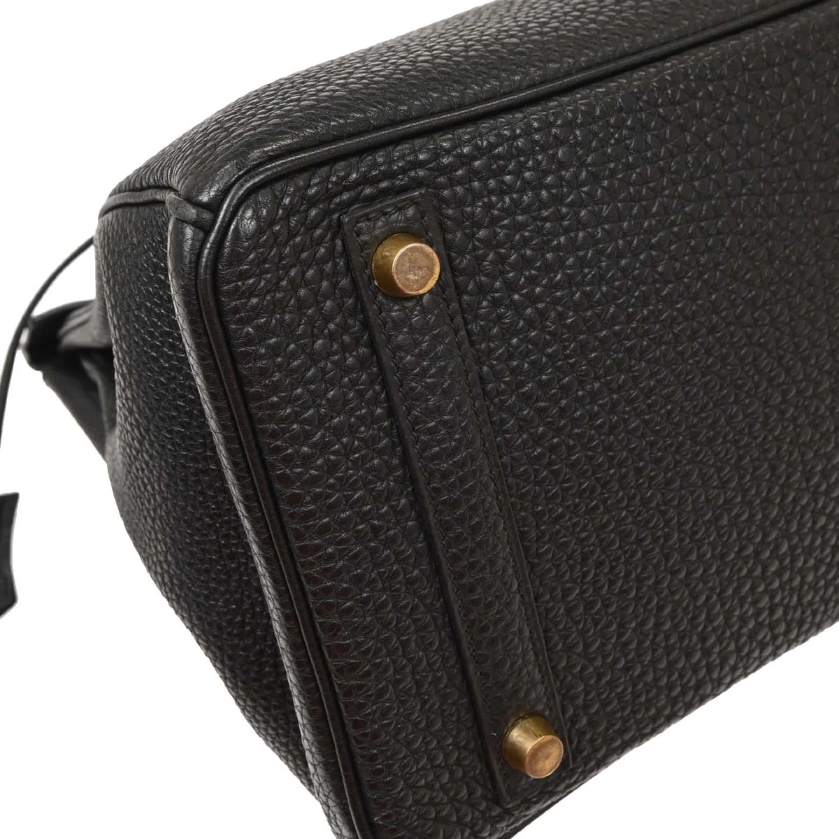 Hermes Black Togo Birkin 30 Handbag - Image 5