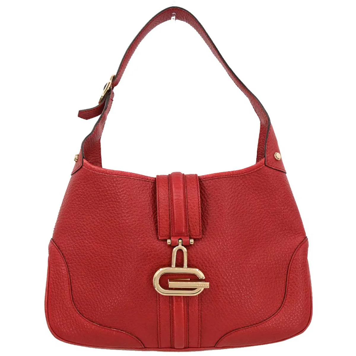 Gucci Red Leather Jackie Handbag