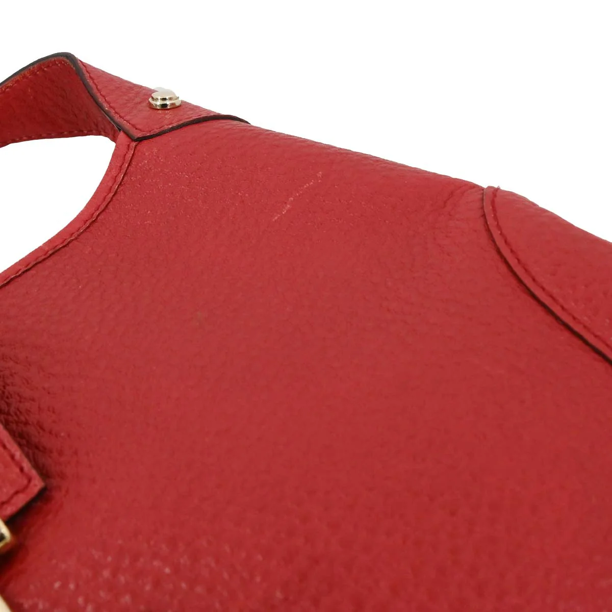 Gucci Red Leather Jackie Handbag - Image 5