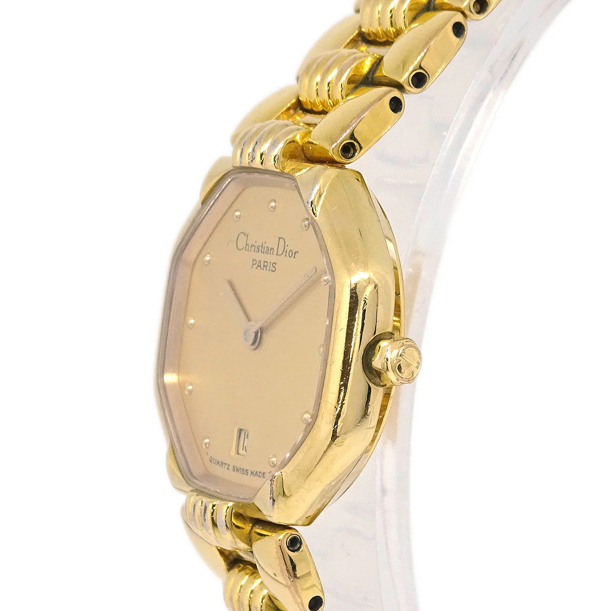 Christian Dior Octagon 48.153 Quartz Watch Gold - Image 3