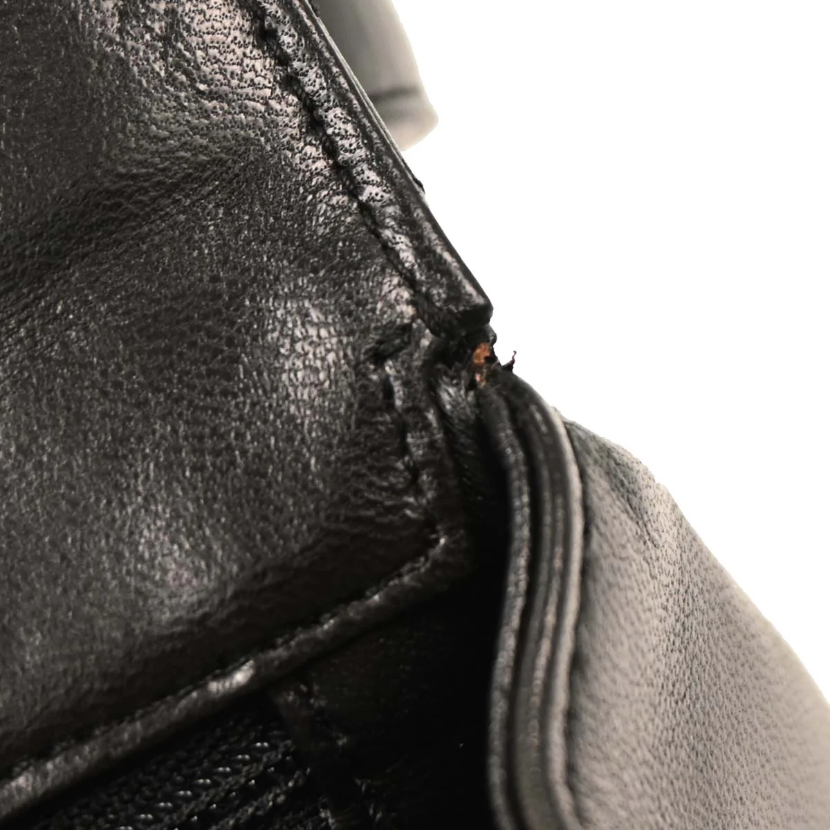 Chanel 1996-1997 Black Lambskin Handbag - Image 6