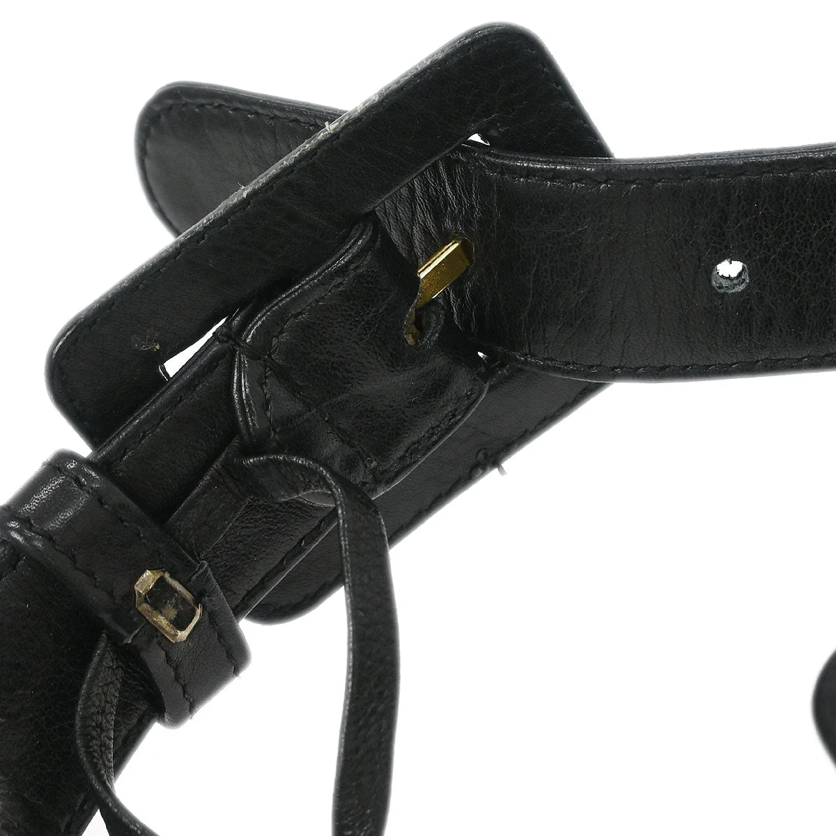 Chanel 1989-1991 Black Lambskin Bum Belt Bag #75/30 - Image 6