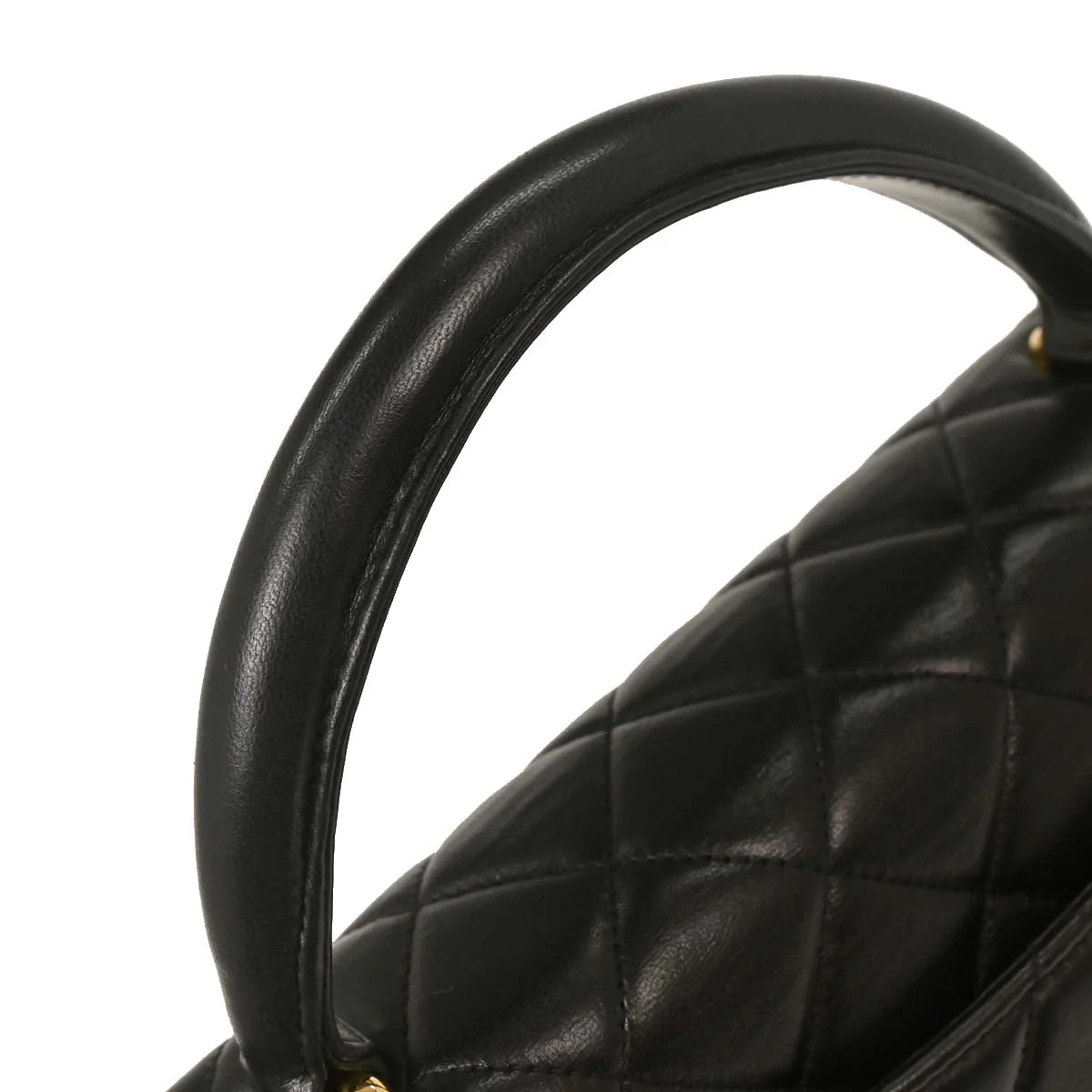 Chanel 1996-1997 Black Lambskin Kelly Handbag - Image 3