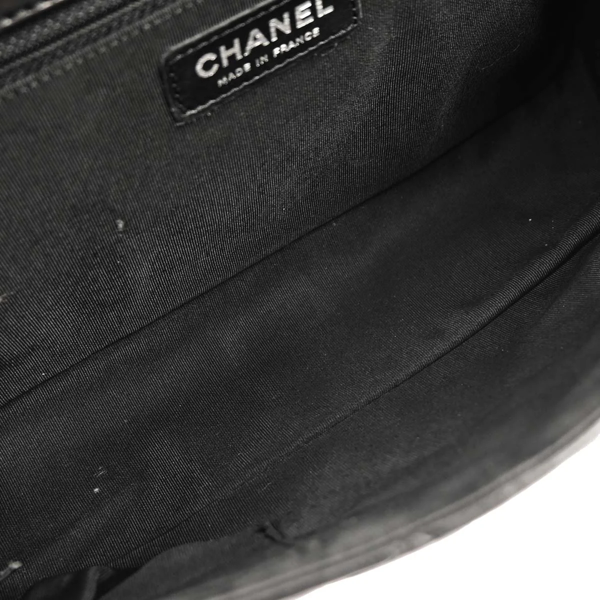 Chanel 2006-2008 Black Lambskin 2way Shoulder Handbag - Image 7