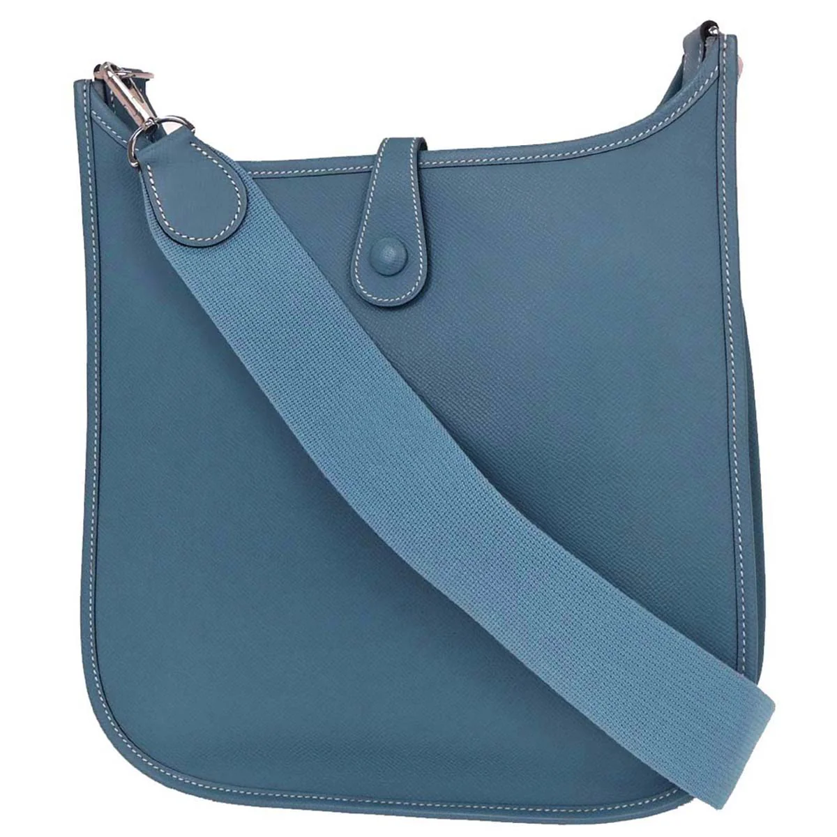 Hermes Blue Jean Epsom Evelyne 1 PM Shoulder Bag - Image 2