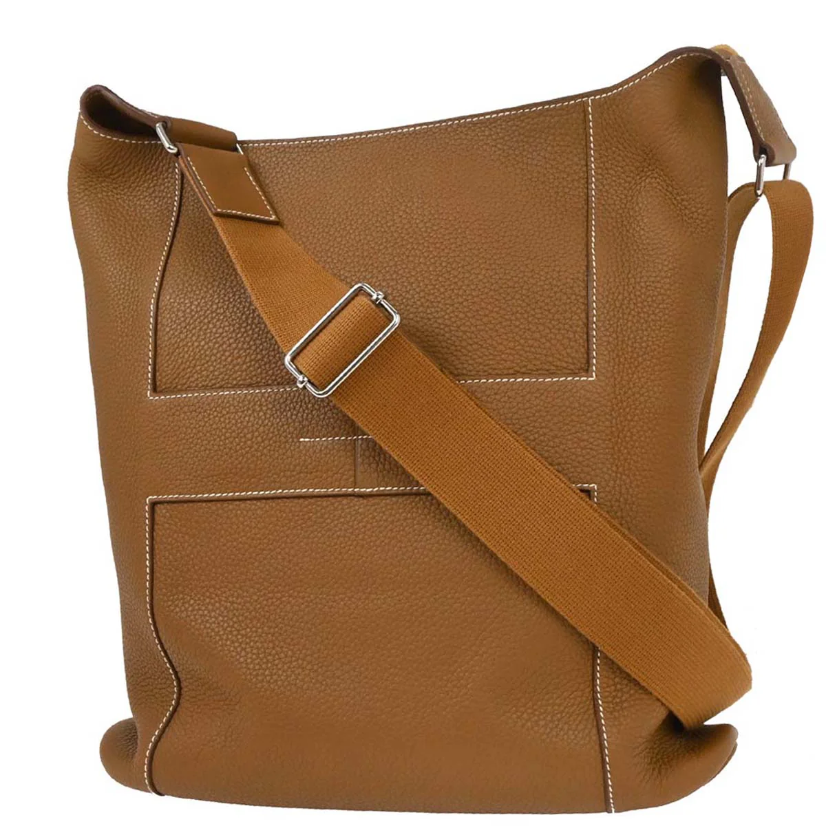 Hermes Gold Taurillon Clemence Goodnews GM Shoulder Bag - Image 2