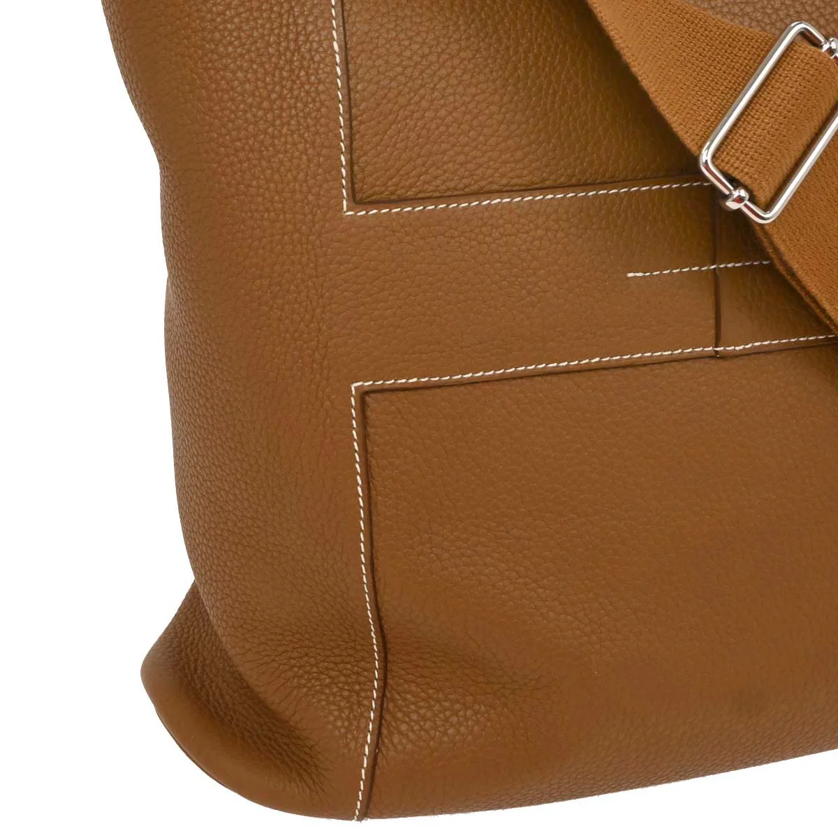 Hermes Gold Taurillon Clemence Goodnews GM Shoulder Bag - Image 3