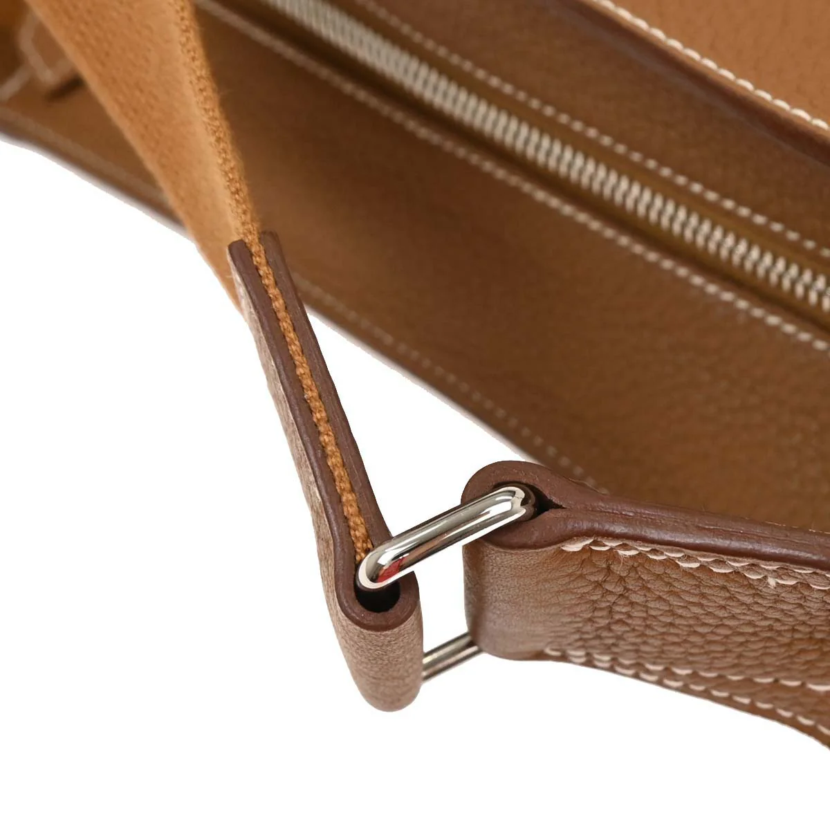 Hermes Gold Taurillon Clemence Goodnews GM Shoulder Bag - Image 6